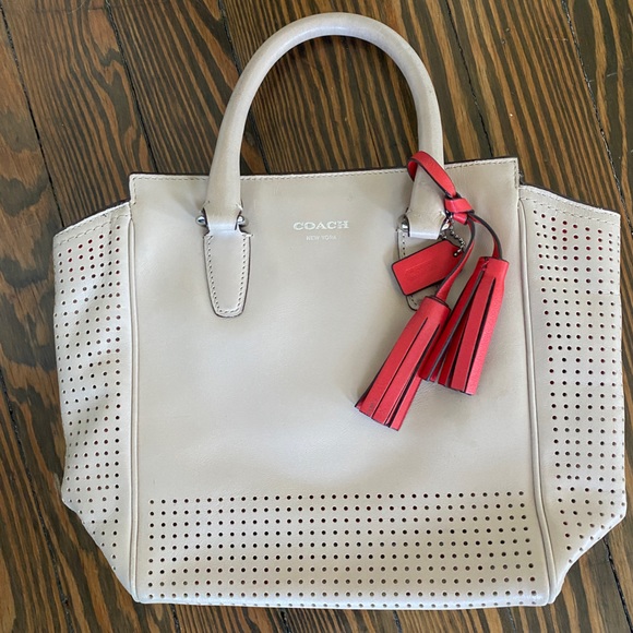 Coach Mini Tanner Top Handle Light Pink/Tan - Picture 4 of 12